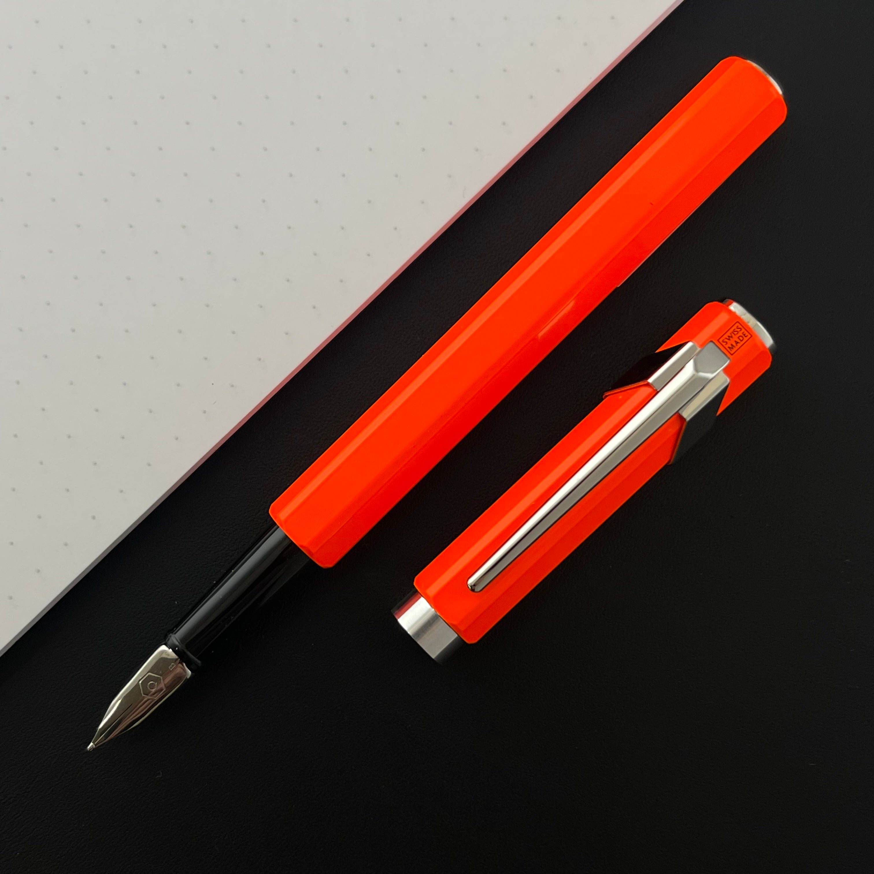 Caran d'Ache 849 Orange Fountain Pen - Medium