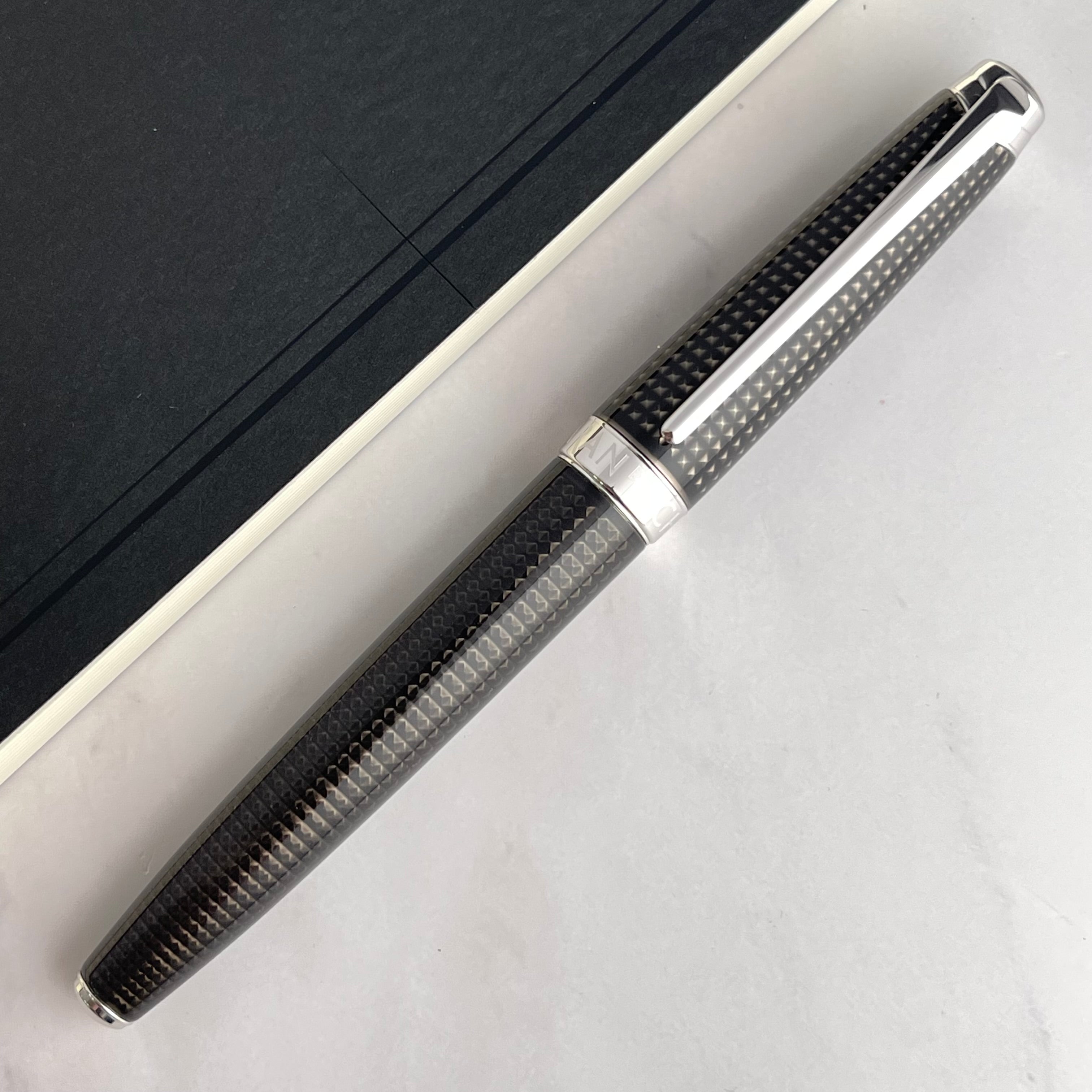 Caran d'Ache LÉMAN Rollerball Pen - De Nuit w/ Silver Trim | Atlas