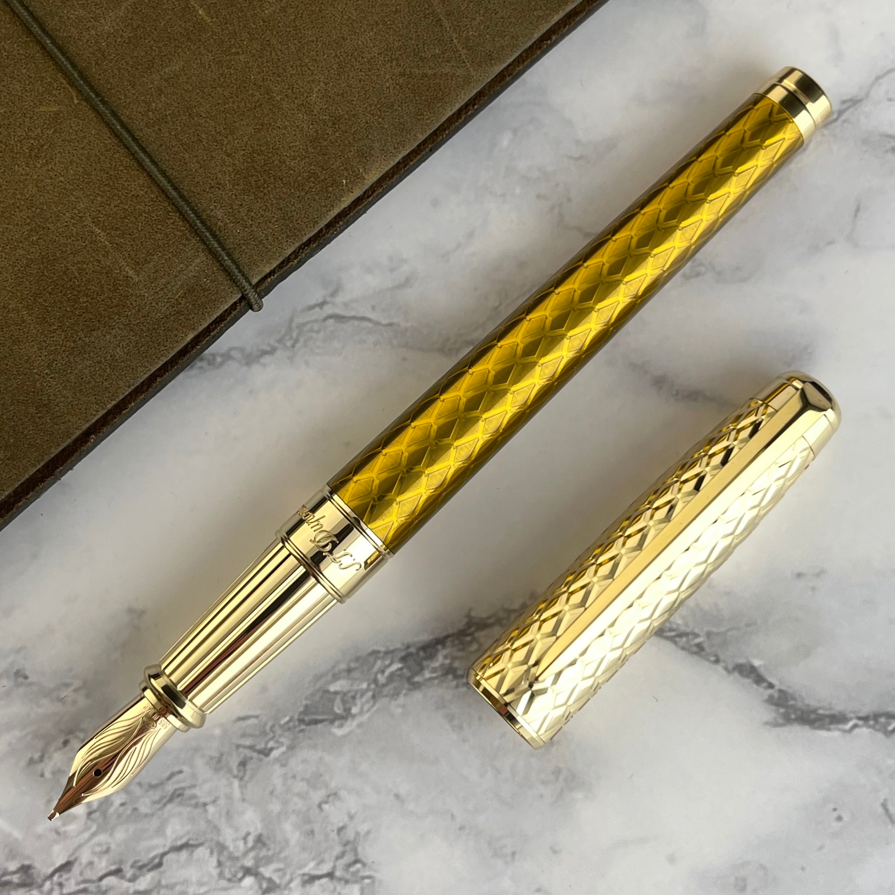 S.T. Dupont Line D Eternity Fountain Pen - Dragon Honey (Doorbuster)