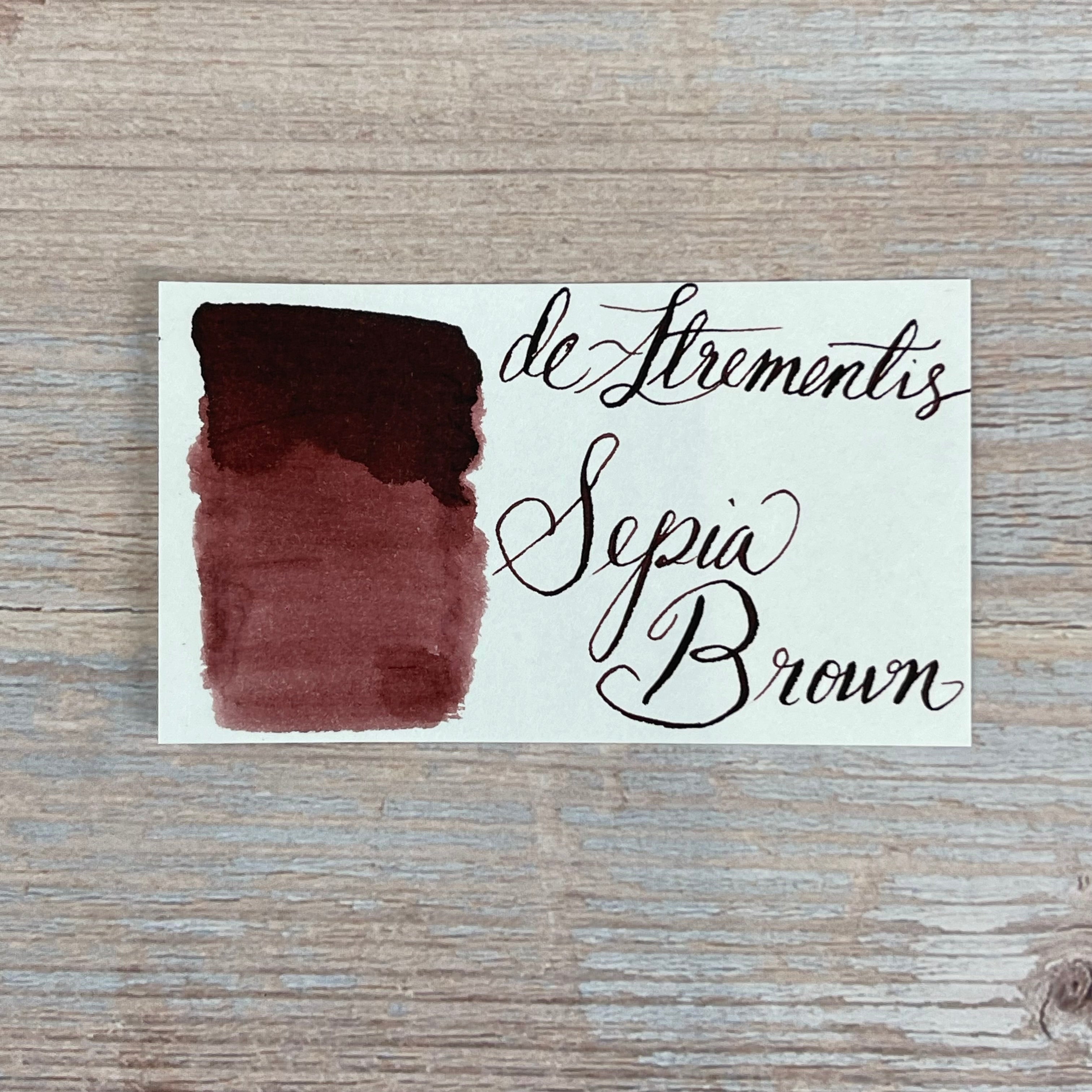 de Atramentis Bottled Ink - Sepia Brown