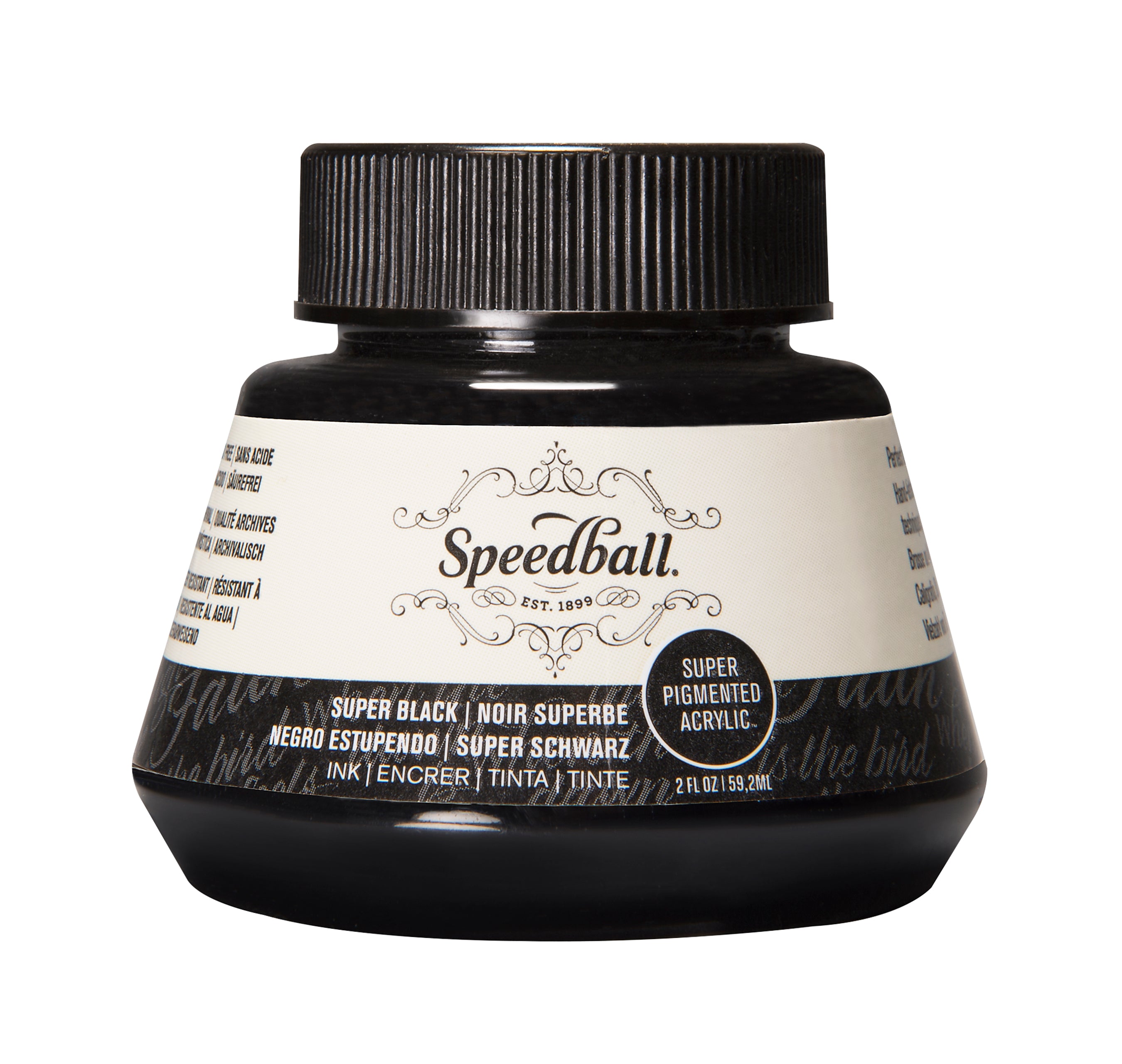 Speedball 2 oz Super Pigmented Acrylic Ink - Black