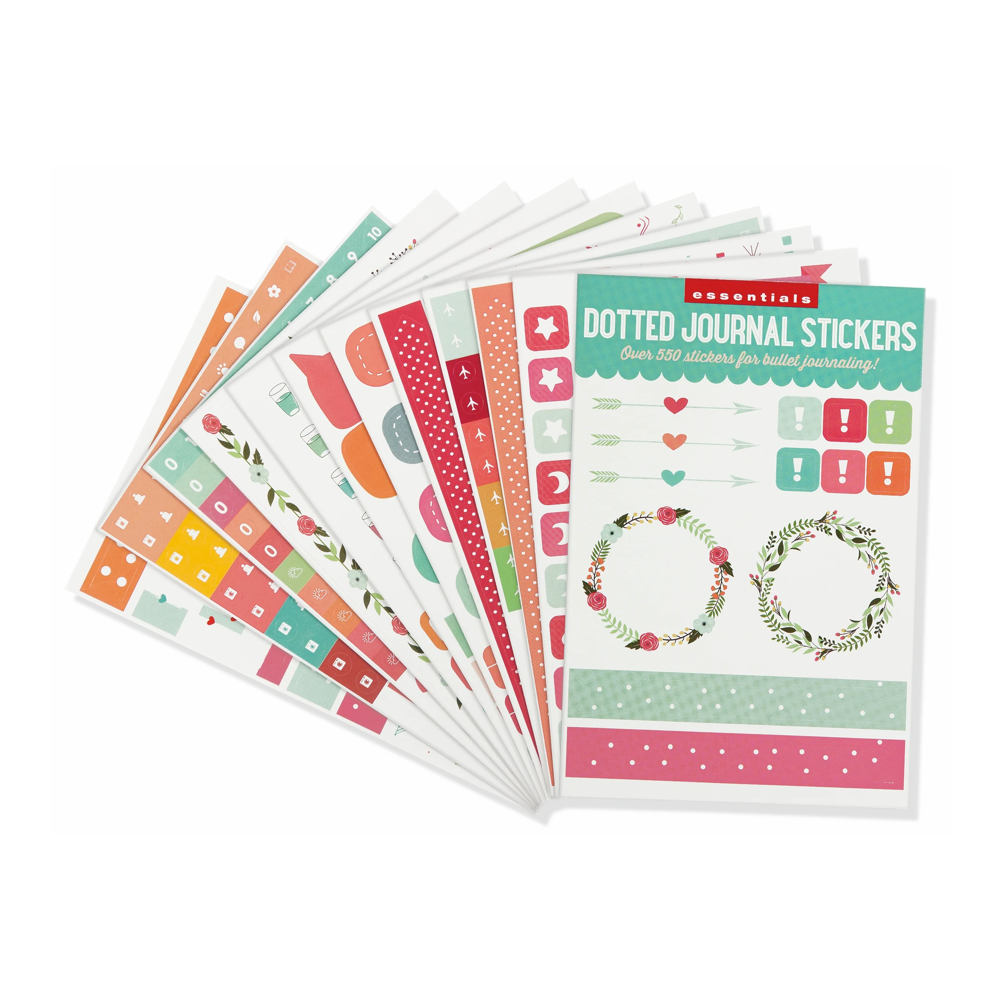 A5 Floral Bullet Journal Header Stickers | D121