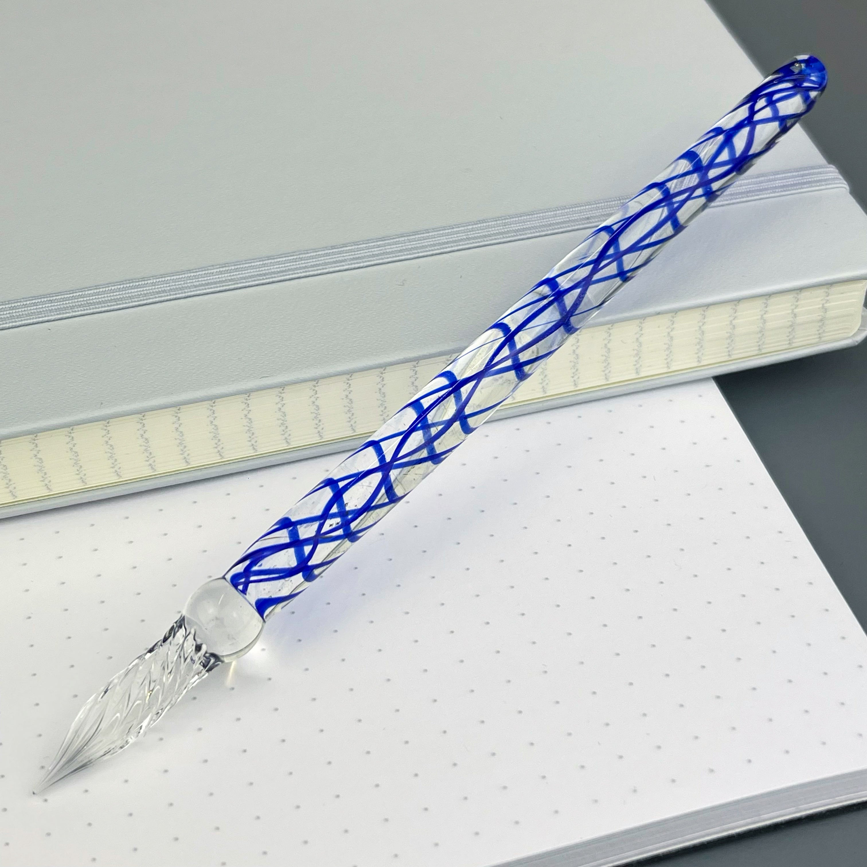 Rohrer & Klingner Glass Dip Pen - Blue
