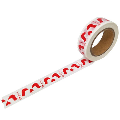 Red Modern Folk Bird Washi Tape