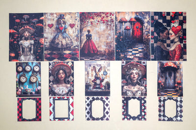 CoraCreaCrafts Alice's Shadowland Paper Set