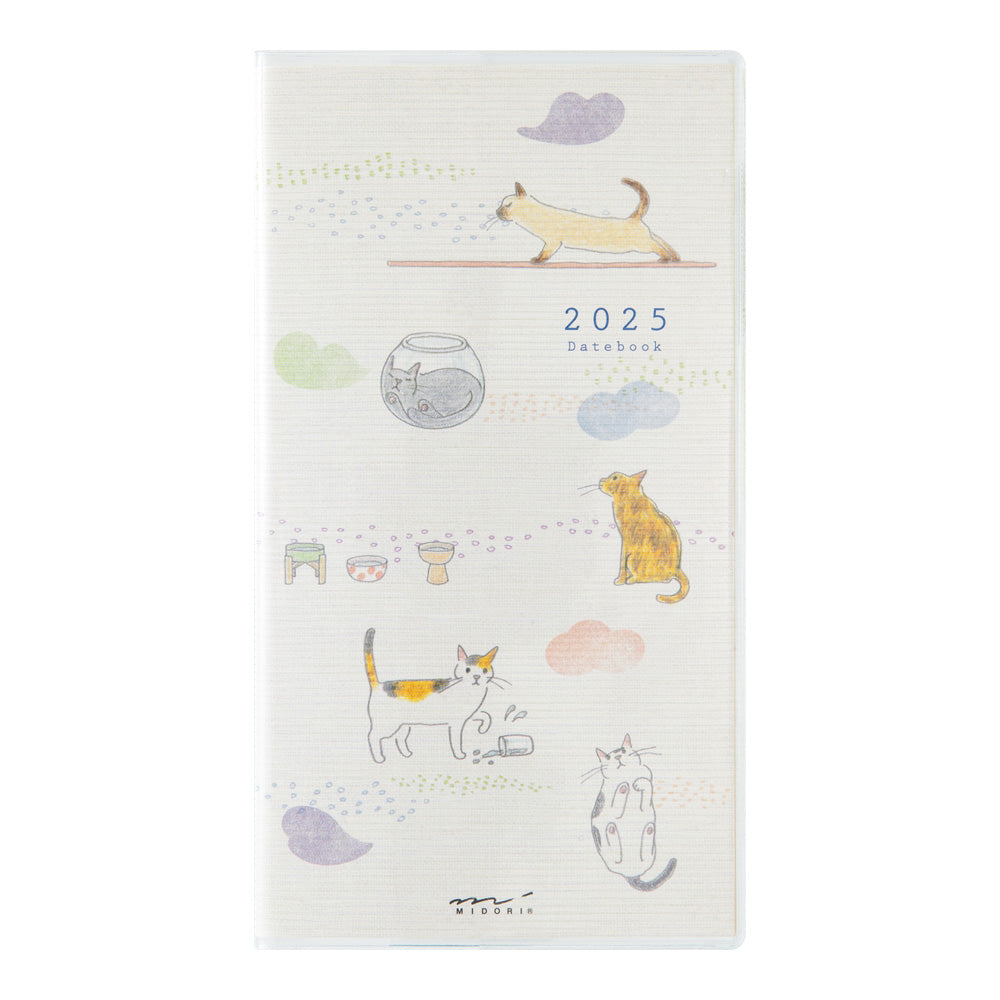 Midori Slim Pocket Diary - Cats