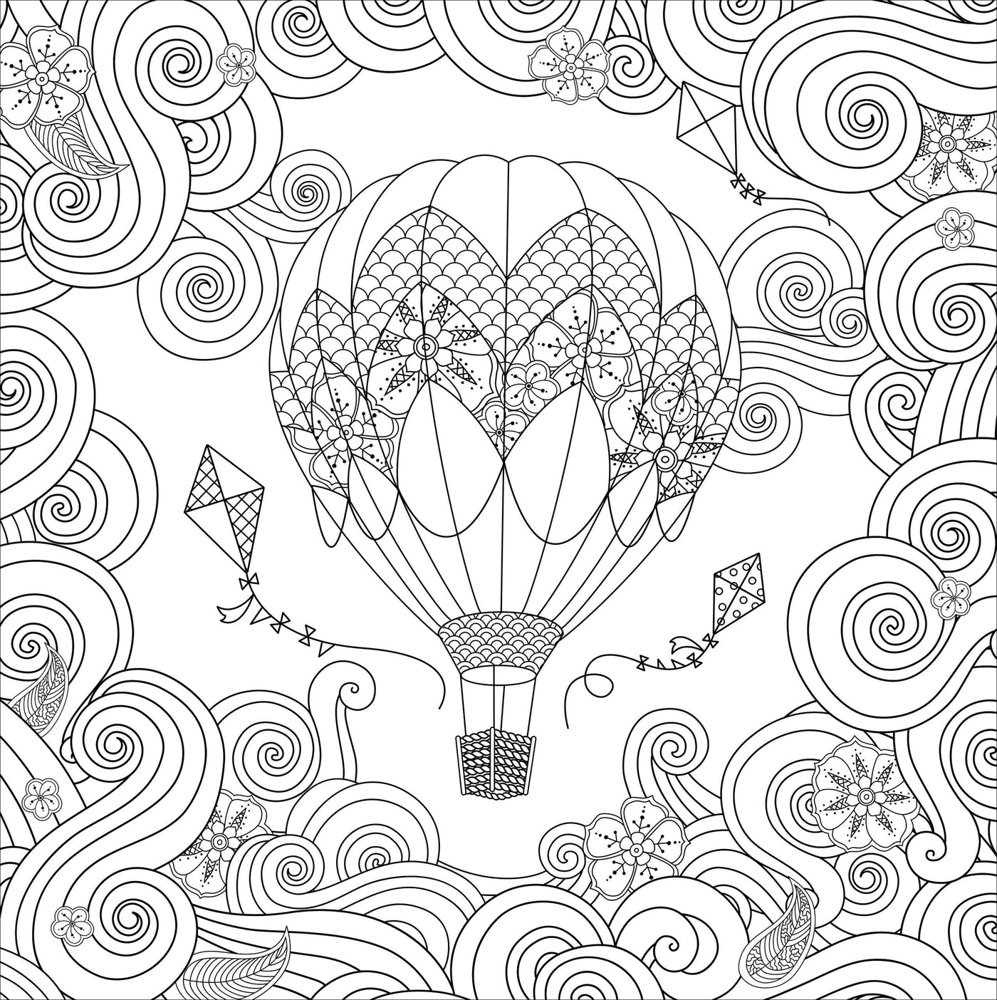 Boho Dreams Adult Coloring Book