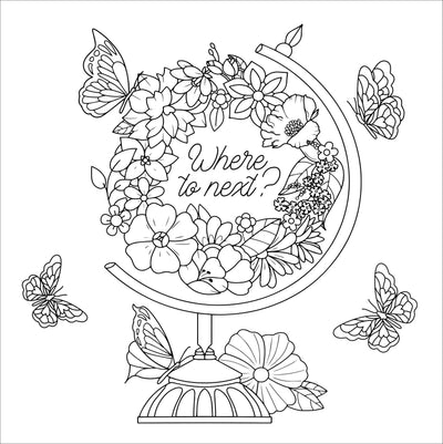 Boho Dreams Adult Coloring Book