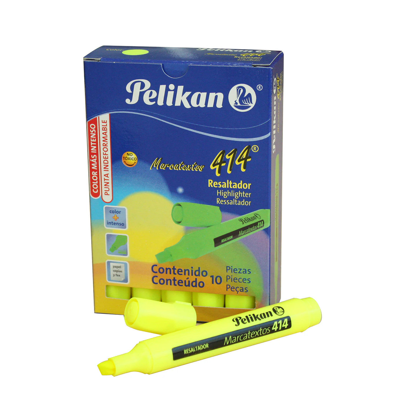 Pelikan 414 Yellow Highlighters (Set of 10)