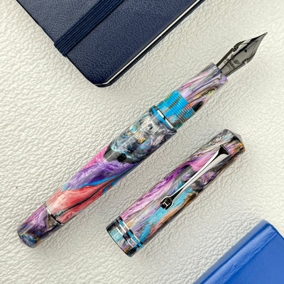 Leonardo Momento Zero Fountain Pen - Primary Manipulation 4.5 w/ Ruthenium Trim (Atlas Exclusive)