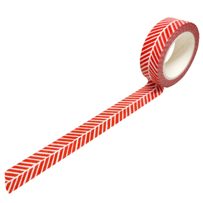 Red Herringbone Washi Tape