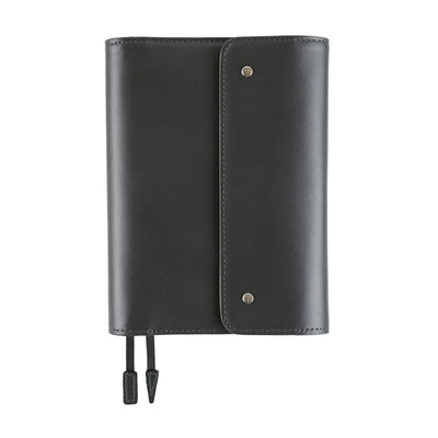 Hobonichi Techo A6 Original Planner Cover - Leather: Charcoal Gray