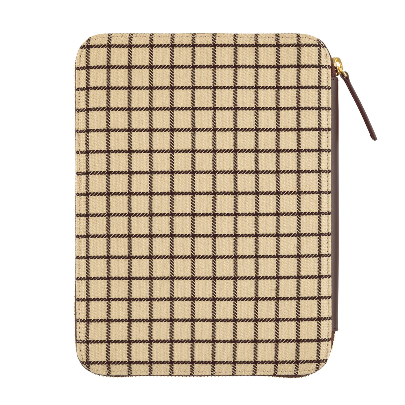 Hobonichi Techo A5 Cousin Cover - Taut Zipped (Café au Lait Plaid)