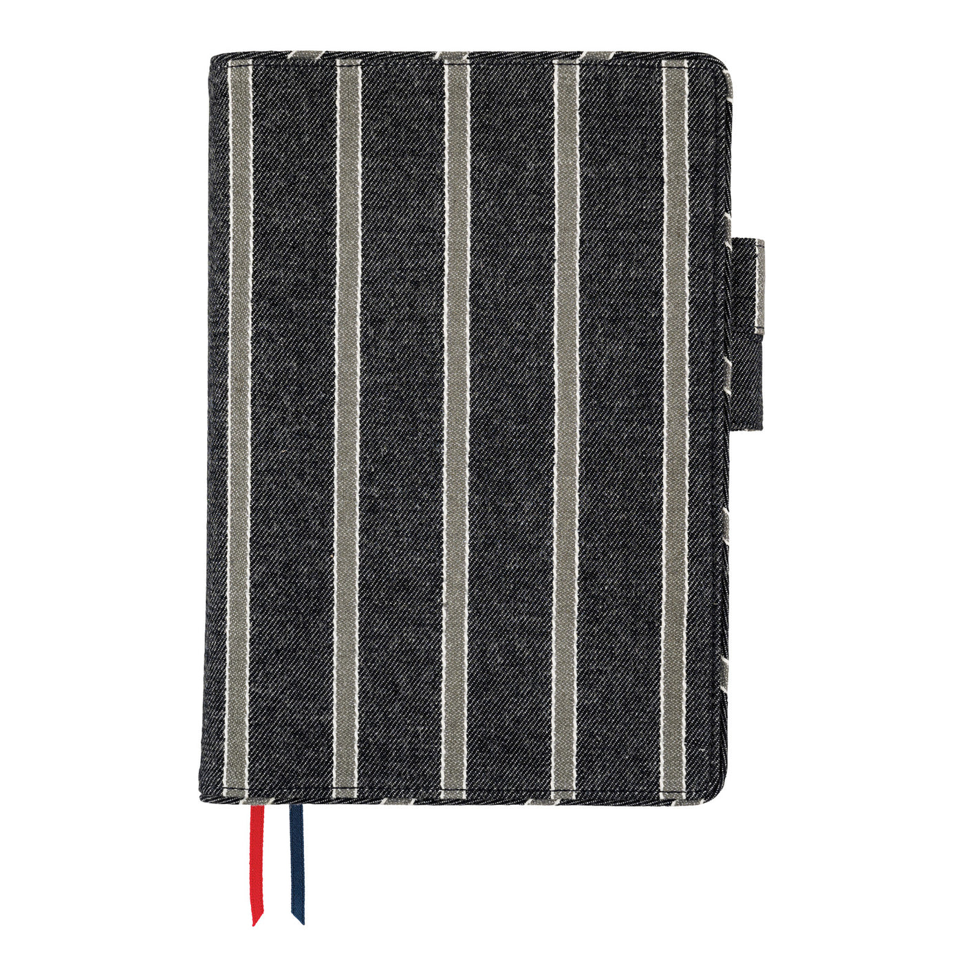 Hobonichi Techo A5 Cousin Cover - Lined Fabric: Twill (Navy x Gray)