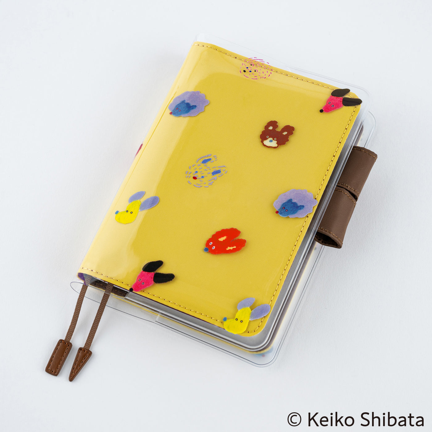 Hobonichi Cover on Cover for Techo A6 Size - Keiko Shibata (Dog Ears Fluttering in the Wind)