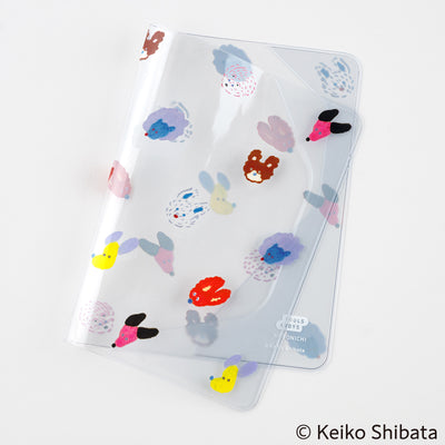 Hobonichi Cover on Cover for Techo A6 Size - Keiko Shibata (Dog Ears Fluttering in the Wind)