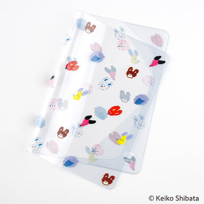 Hobonichi Cover on Cover for Techo A5 Cousin Size - Keiko Shibata (Dog Ears Fluttering in the Wind)