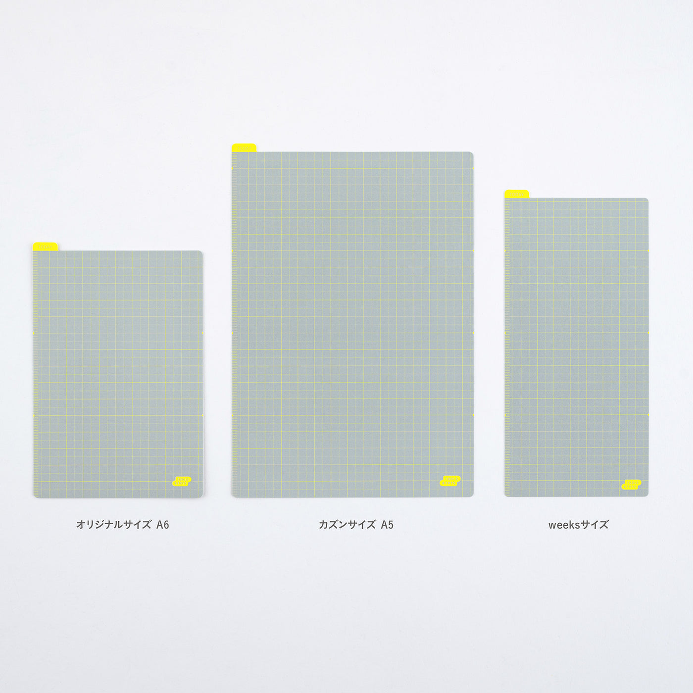 Hobonichi Pencil Board for Techo A5 Size (Ice Gray x Yellow)