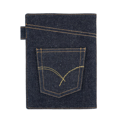 Hobonichi A5 5-Year Book Cover - Hollywood Ranch Market: Indigo Jeans Pocket