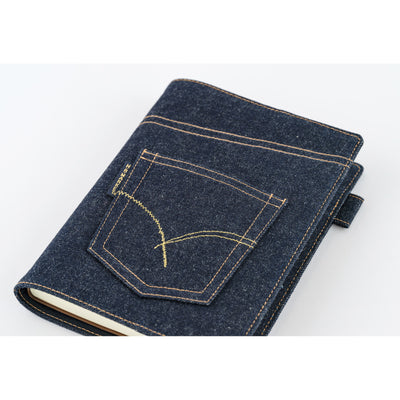 Hobonichi A5 5-Year Book Cover - Hollywood Ranch Market: Indigo Jeans Pocket