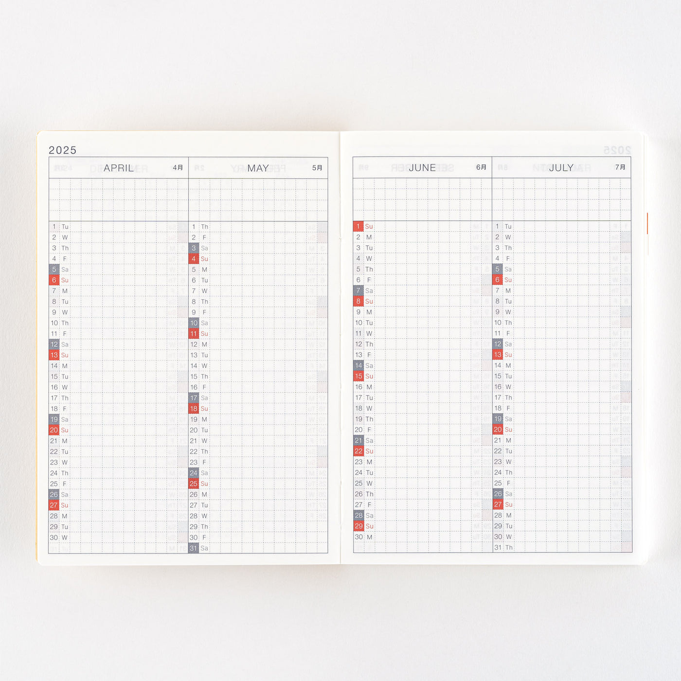 Hobonichi Techo A6 English Original Book - Monday Start