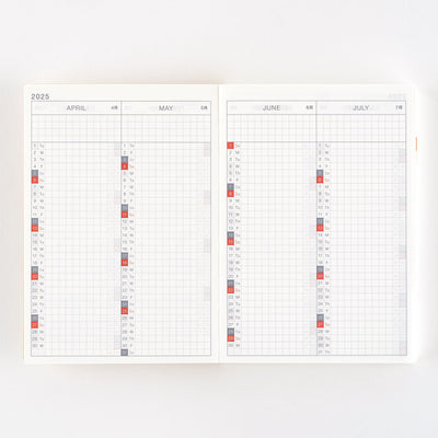 Hobonichi Techo A6 English Original Book - Monday Start