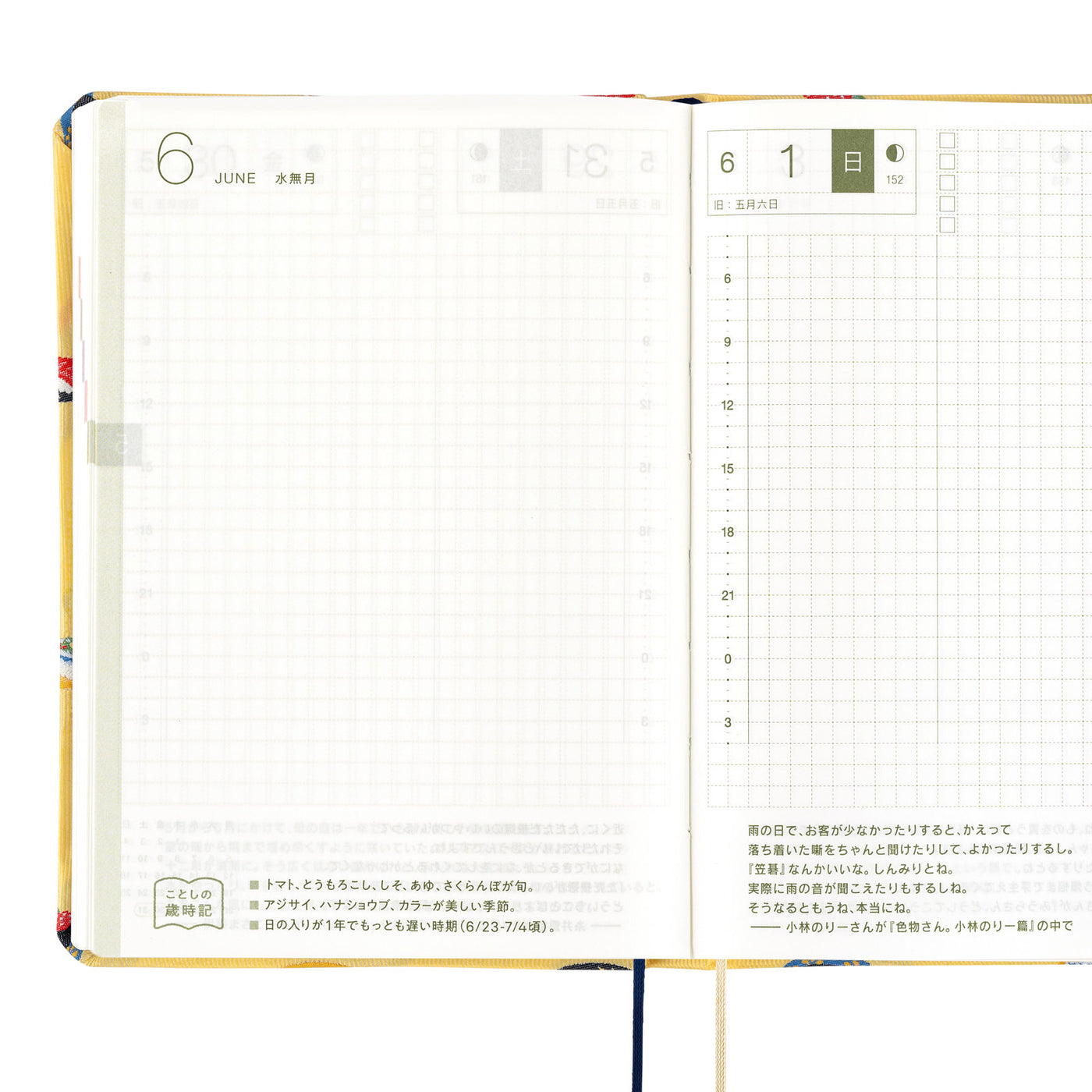 Hobonichi HON A6 - Bow & Tie: Sushi