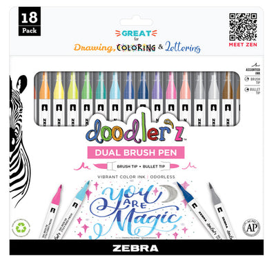 Zebra Doodler'z Dual Brush Pen