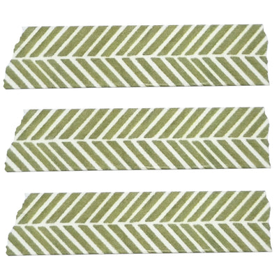 Green Herringbone Washi Tape