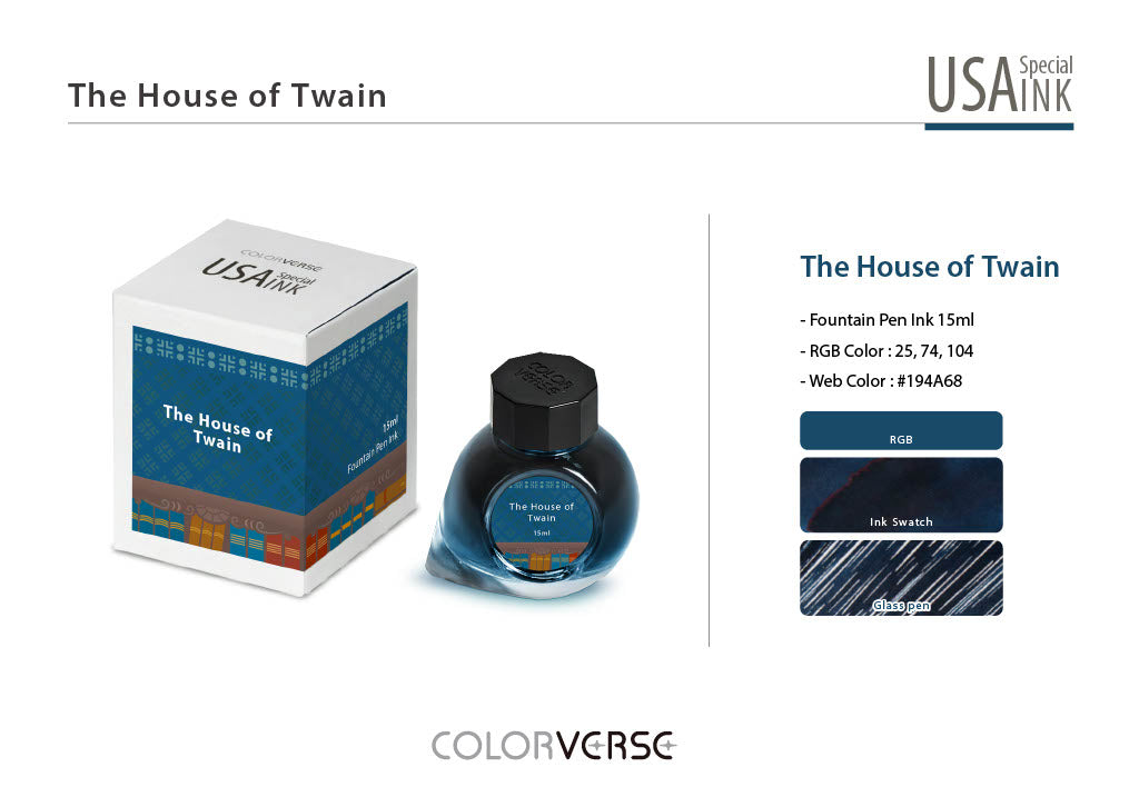 Colorverse USA The House of Twain - 15ml Bottled Ink