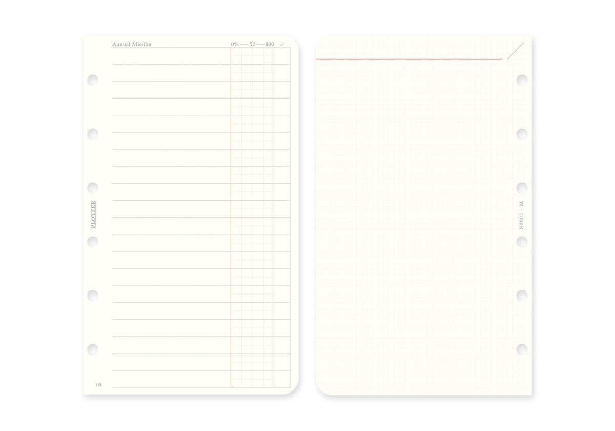 Plotter Monthly Schedule - Mini Size