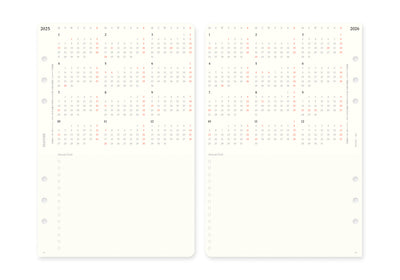 Plotter Weekly Schedule - A5 Size