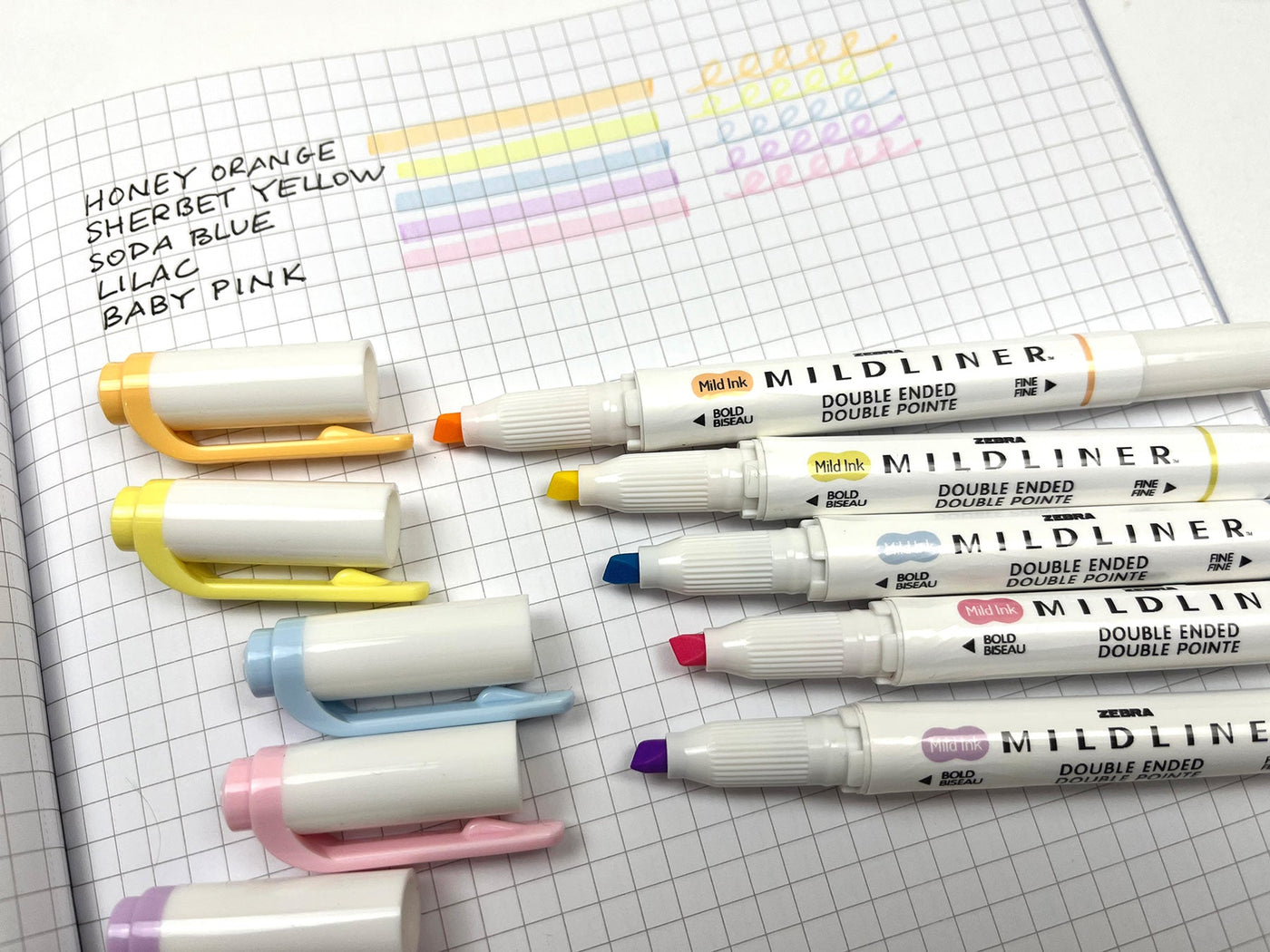 Zebra Pen Neutral Palette Set, Includes 8 Mildliner Highlighters and 2  ClickArt Markers, Assorted Neutral Vintage Ink Colors, 10-Pack (78601) 