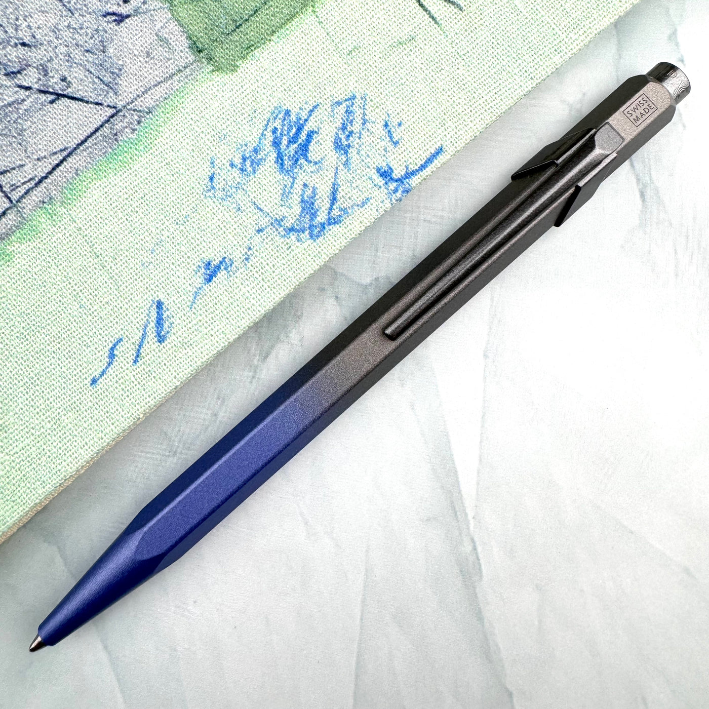 Caran d'Ache 849 Claim Your Style Ballpoint Pen - Stormy Blue