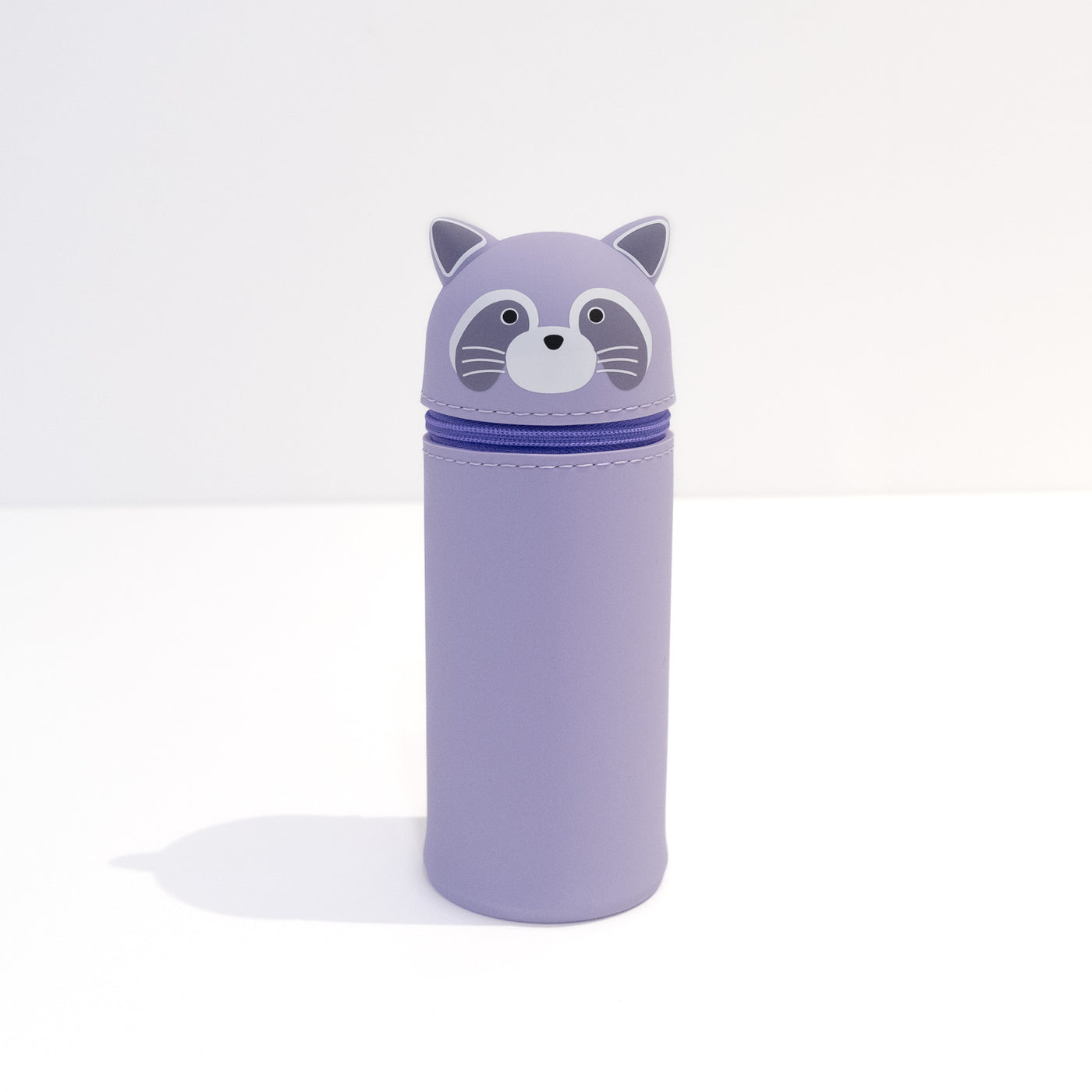 PuniLabo Stand Up Pen Case - Purple Racoon