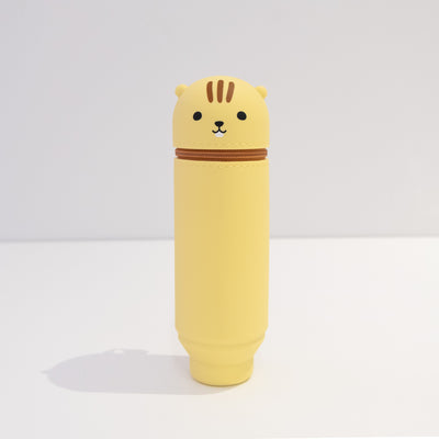 PuniLabo Stand Up Pen Case - Yellow Squirrel