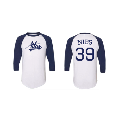 Atlas Stationers Baseball Shirt - Navy