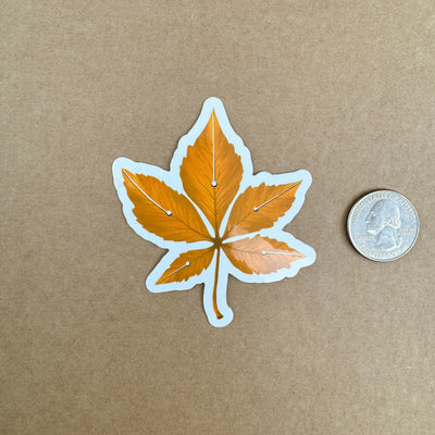 Atlas Stationers Sticker - Autumn Leaf