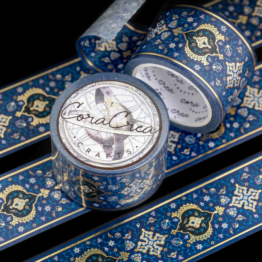 CoraCreaCrafts Foil Washi Tape - Samarkand