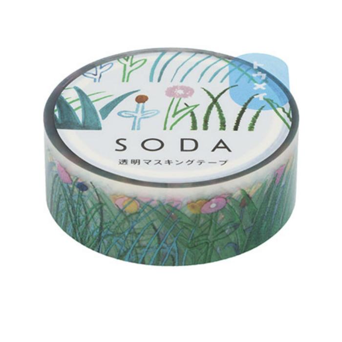 King Jim SODA Transparent Masking Tape - Grass