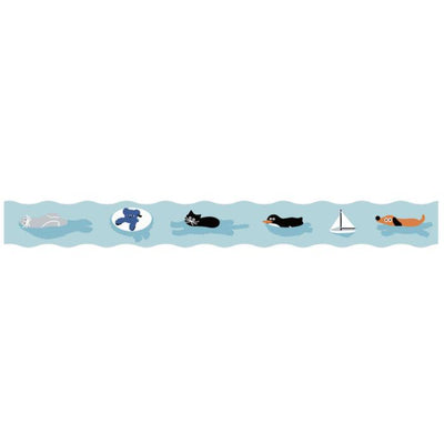 King Jim SODA Transparent Masking Tape - Swimming