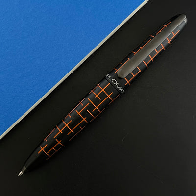 Diplomat Elox Matrix Ballpoint Pen - Orange