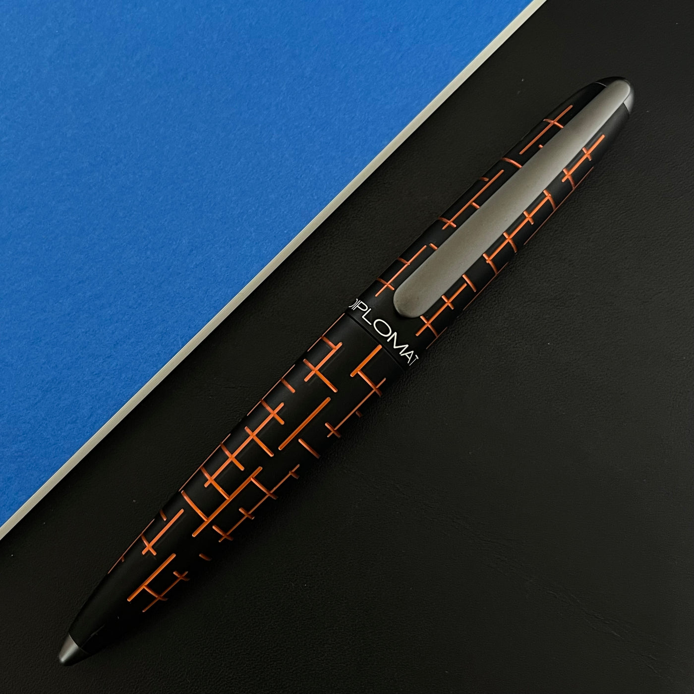 Diplomat Elox Matrix Rollerball Pen - Orange