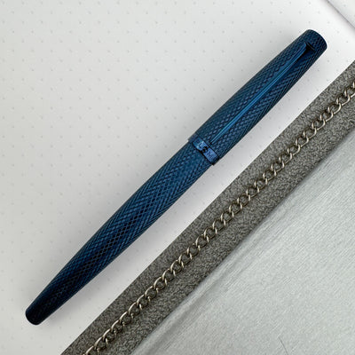 Diplomat Viper Fountain Pen - Blue Guilloche