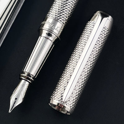 S.T. Dupont Line D Eternity XL Fountain Pen - Diamond Head Palladium