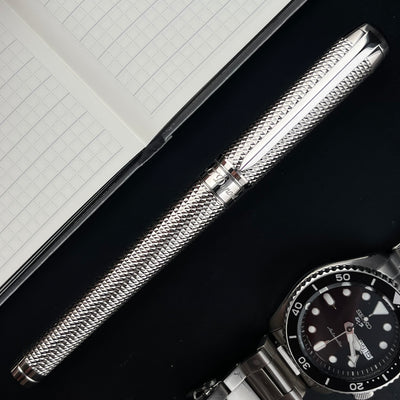 S.T. Dupont Line D Eternity XL Fountain Pen - Diamond Head Palladium