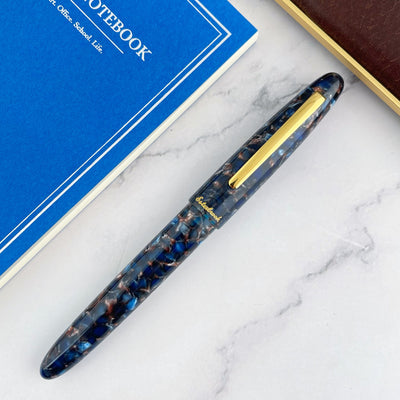 Esterbrook Estie Fountain Pen - Nouveau Blue w/ Gold Trim (Bundle Set)