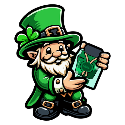 Atlas Stationers Sticker - Lucky Leprechaun