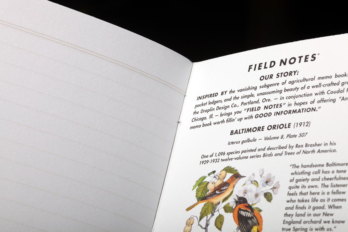 Field Notes Quarterly Edition - Birds and Trees of North America - Pack A (Special Edition)