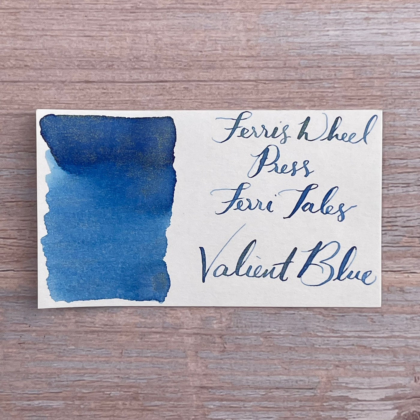 Ferris Wheel Press Valiant Blue - 20ml bottled Ink (Special Edition)